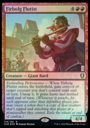 Firbolg Flutist [Commander Legends: Battle for Baldur's Gate Prerelease Promos] | Exor Games Truro