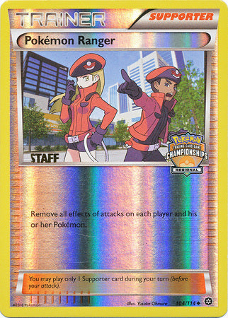 Pokemon Ranger (104/114) (Regional Championship Promo Staff) [XY: Steam Siege] | Exor Games Truro