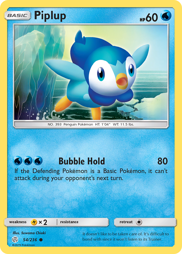 Piplup (54/236) [Sun & Moon: Cosmic Eclipse] | Exor Games Truro