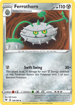 Ferrothorn (124/185) [Sword & Shield: Vivid Voltage] | Exor Games Truro