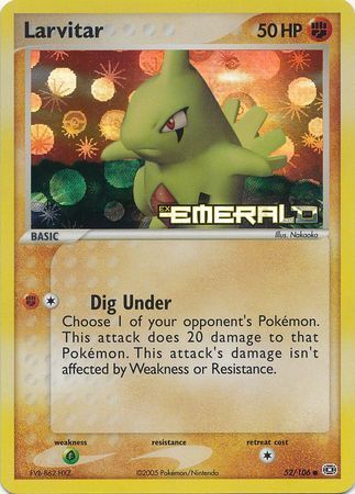 Larvitar (52/106) (Stamped) [EX: Emerald] | Exor Games Truro