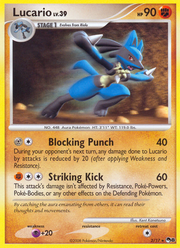 Lucario (2/17) [POP Series 8] | Exor Games Truro