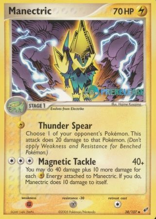 Manectric EX (38/107) (Deoxys Prerelease Promo) [Nintendo: Black Star Promos] | Exor Games Truro