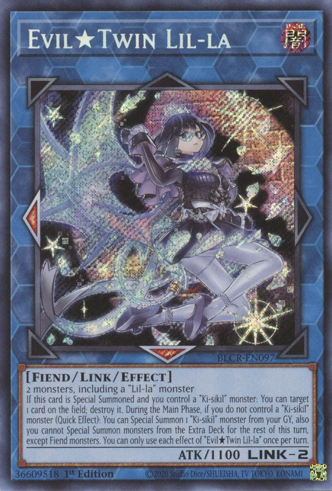 Evil Twin Lil-la [BLCR-EN097] Secret Rare | Exor Games Truro