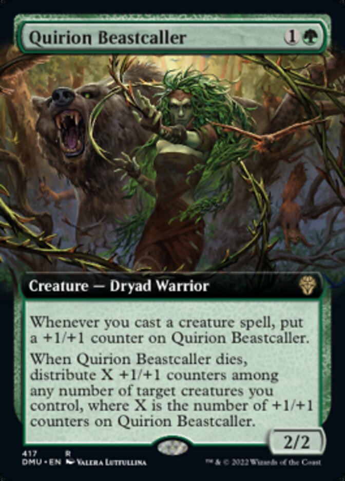 Quirion Beastcaller (Extended Art) [Dominaria United] | Exor Games Truro