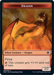 Dragon // Elf Warrior Double-Sided Token [Game Night: Free-for-All Tokens] | Exor Games Truro
