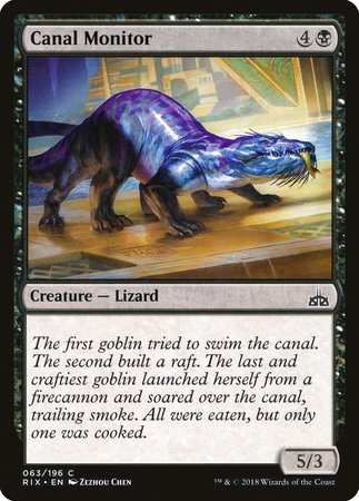 Canal Monitor [Rivals of Ixalan] | Exor Games Truro