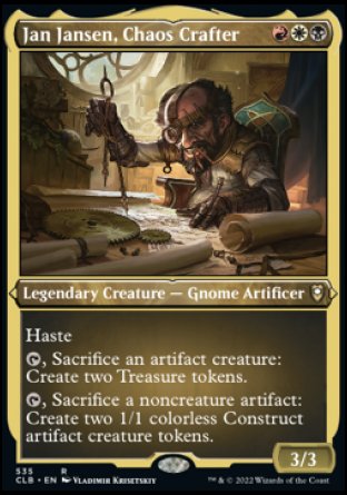 Jan Jansen, Chaos Crafter (Foil Etched) [Commander Legends: Battle for Baldur's Gate] | Exor Games Truro