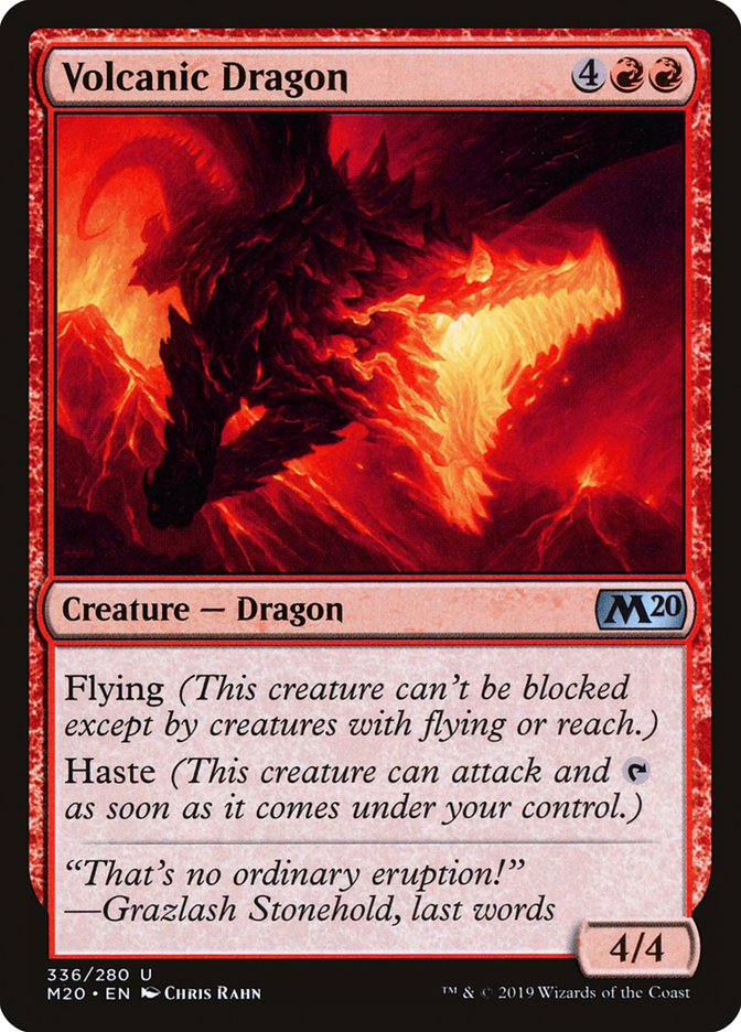 Volcanic Dragon [Core Set 2020] | Exor Games Truro