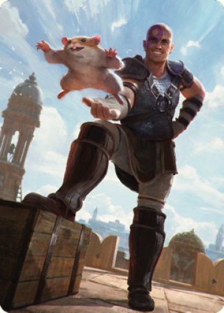 Minsc & Boo, Timeless Heroes Art Card (72) [Commander Legends: Battle for Baldur's Gate Art Series] | Exor Games Truro