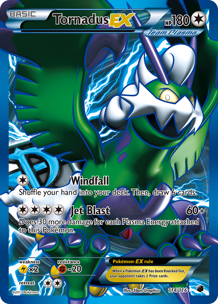 Tornadus EX (114/116) [Black & White: Plasma Freeze] | Exor Games Truro