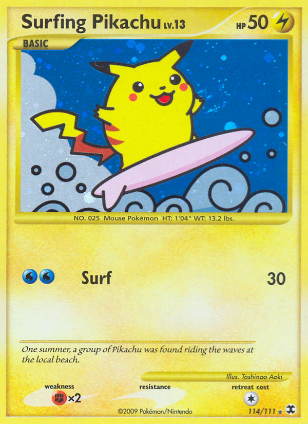 Surfing Pikachu (114/111) [Platinum: Rising Rivals] | Exor Games Truro