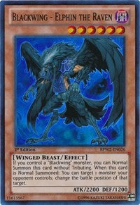 Blackwing - Elphin the Raven [BPW2-EN026] Super Rare | Exor Games Truro