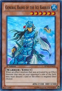 General Raiho of the Ice Barrier [BPW2-EN039] Super Rare | Exor Games Truro