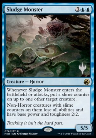 Sludge Monster (Promo Pack) [Innistrad: Midnight Hunt Promos] | Exor Games Truro