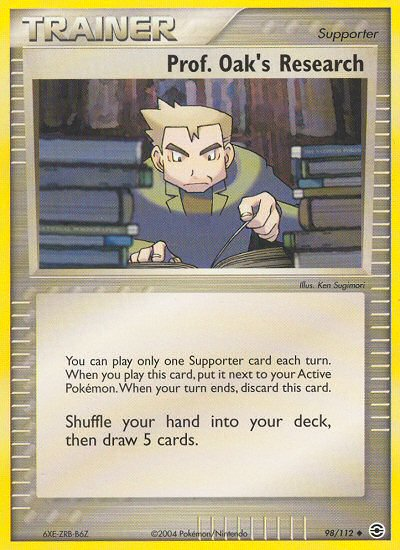 Prof. Oak's Research (98/112) [EX: FireRed & LeafGreen] | Exor Games Truro