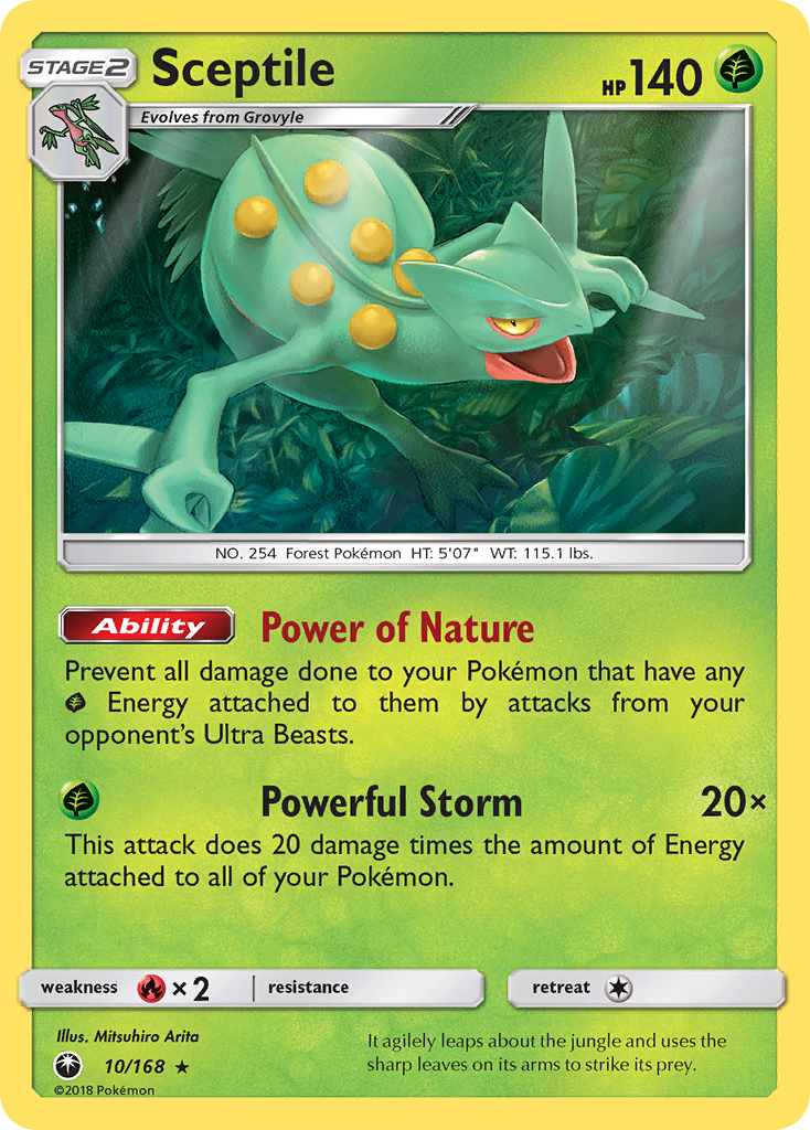 Sceptile (10/168) [Sun & Moon: Celestial Storm] | Exor Games Truro