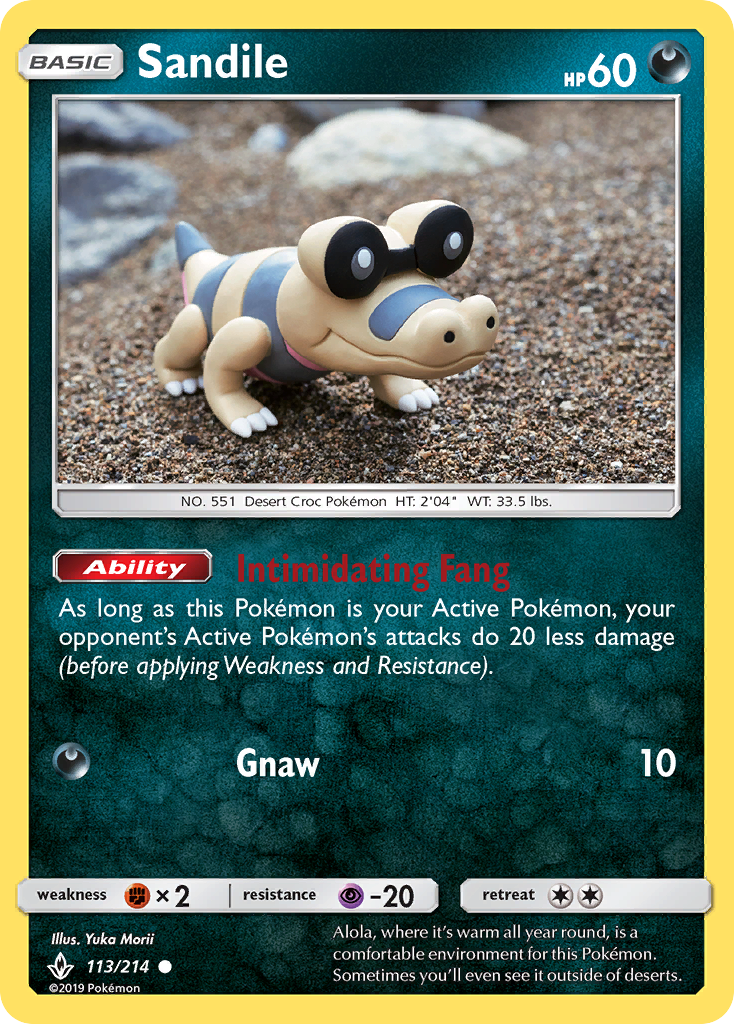 Sandile (113/214) [Sun & Moon: Unbroken Bonds] | Exor Games Truro