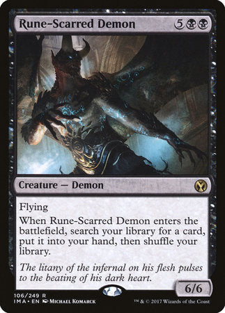 Rune-Scarred Demon [Iconic Masters] | Exor Games Truro