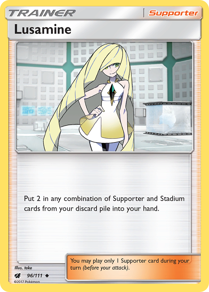 Lusamine (96/111) [Sun & Moon: Crimson Invasion] | Exor Games Truro