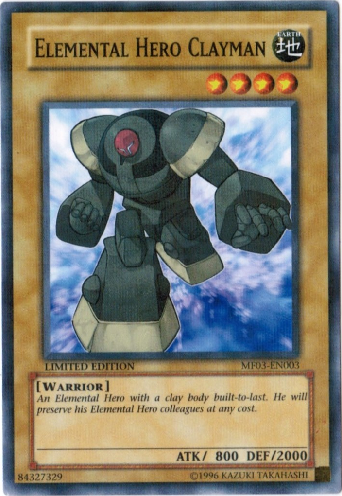 Elemental Hero Clayman [MF03-EN003] Parallel Rare | Exor Games Truro