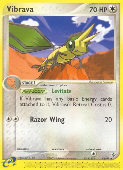 Vibrava (46/97) [EX: Dragon] | Exor Games Truro