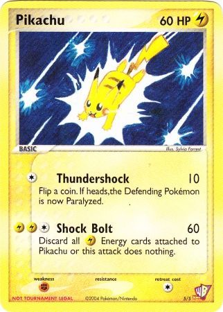 Pikachu (5/5) [Kids WB Promos] | Exor Games Truro