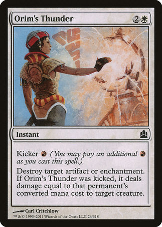 Orim's Thunder [Commander 2011] | Exor Games Truro