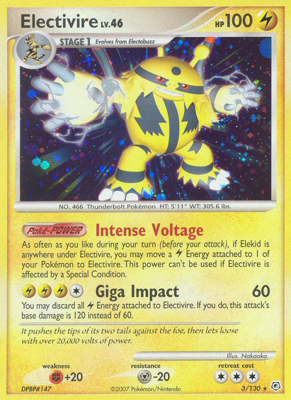 Electivire (3/130) [Diamond & Pearl: Base Set] | Exor Games Truro