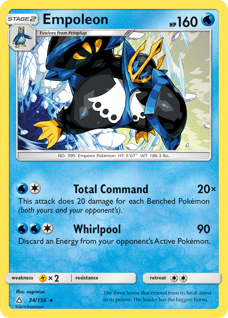 Empoleon (34/156) [Sun & Moon: Ultra Prism] | Exor Games Truro