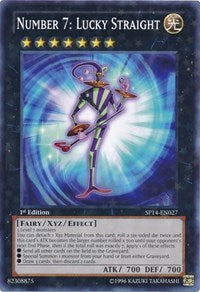 Number 7: Lucky Straight [SP14-EN027] Starfoil Rare | Exor Games Truro