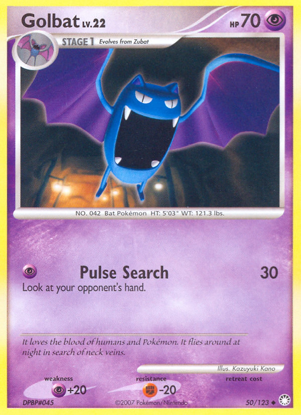 Golbat (50/123) [Diamond & Pearl: Mysterious Treasures] | Exor Games Truro