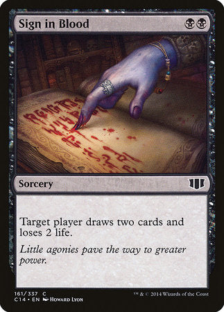 Sign in Blood [Commander 2014] | Exor Games Truro