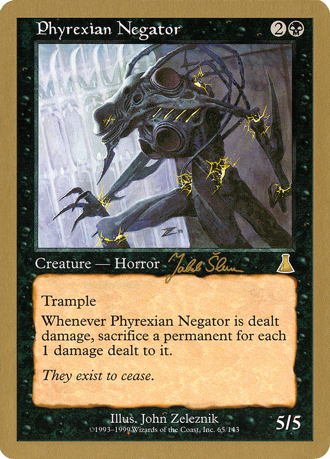 Phyrexian Negator (Jakub Slemr) [World Championship Decks 1999] | Exor Games Truro