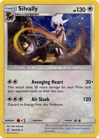 Silvally (184/236) (Cosmos Holo) [Sun & Moon: Unified Minds] | Exor Games Truro