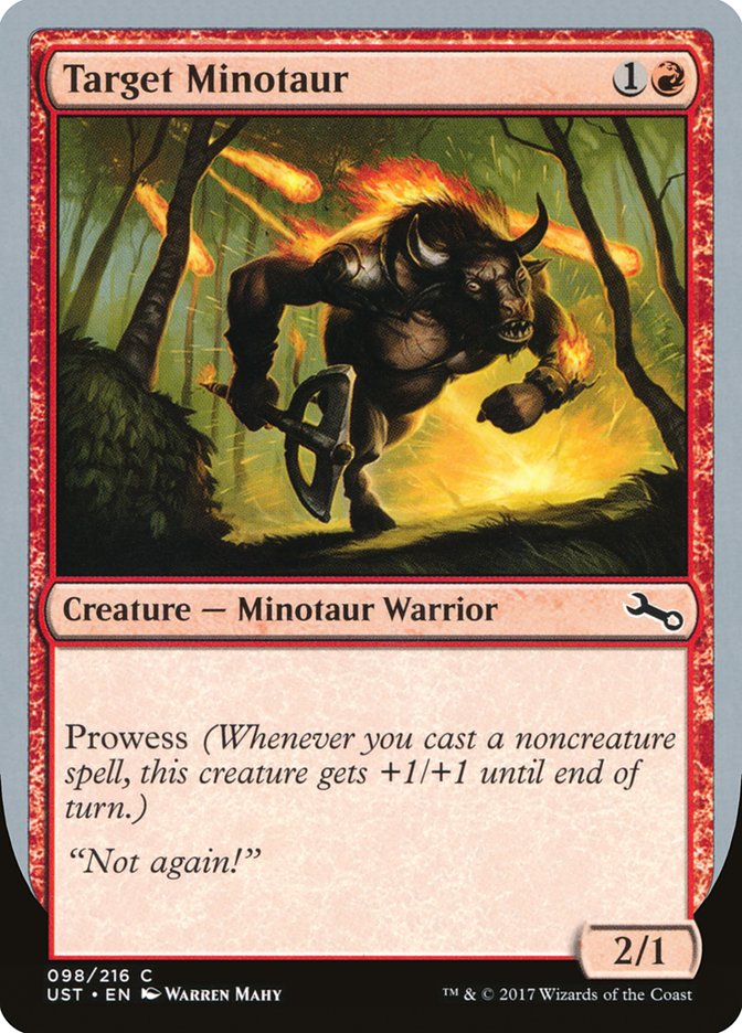 Target Minotaur (Fire Art) [Unstable] | Exor Games Truro