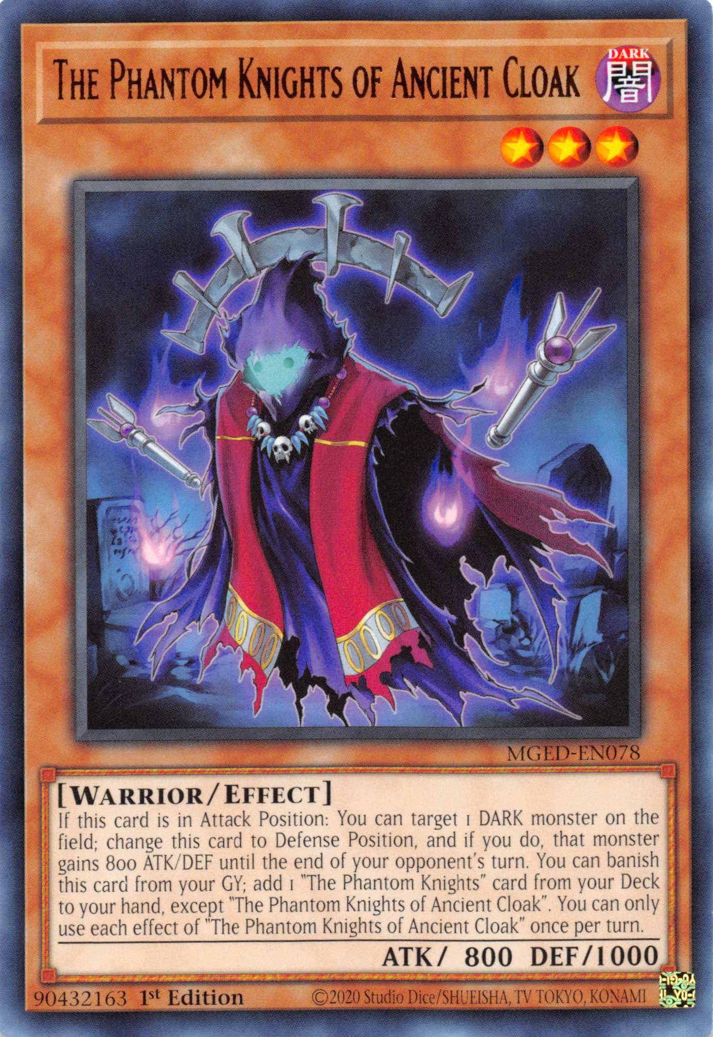 The Phantom Knights of Ancient Cloak [MGED-EN078] Rare | Exor Games Truro