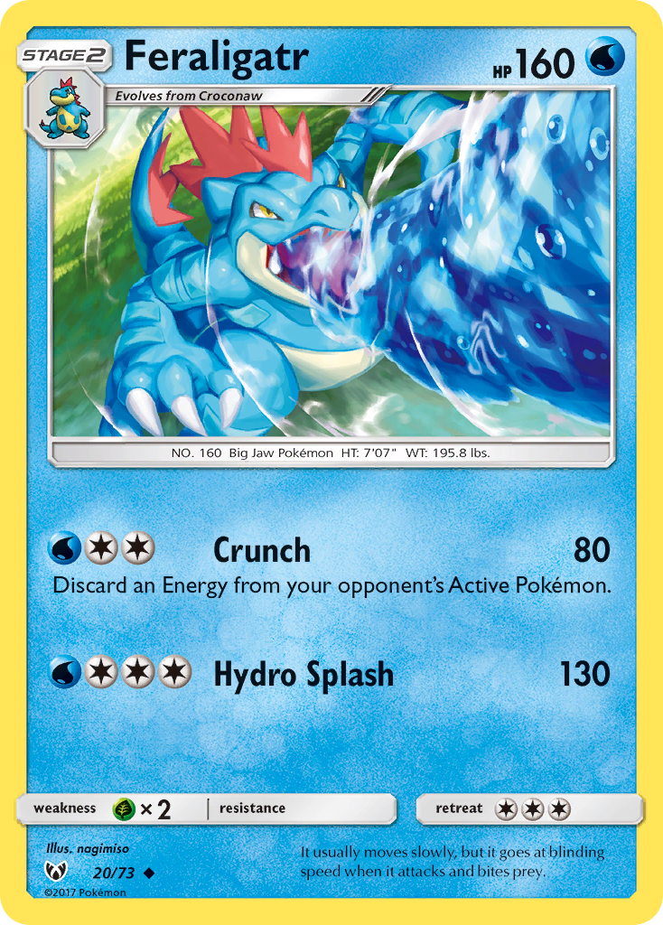 Feraligatr (20/73) [Sun & Moon: Shining Legends] | Exor Games Truro