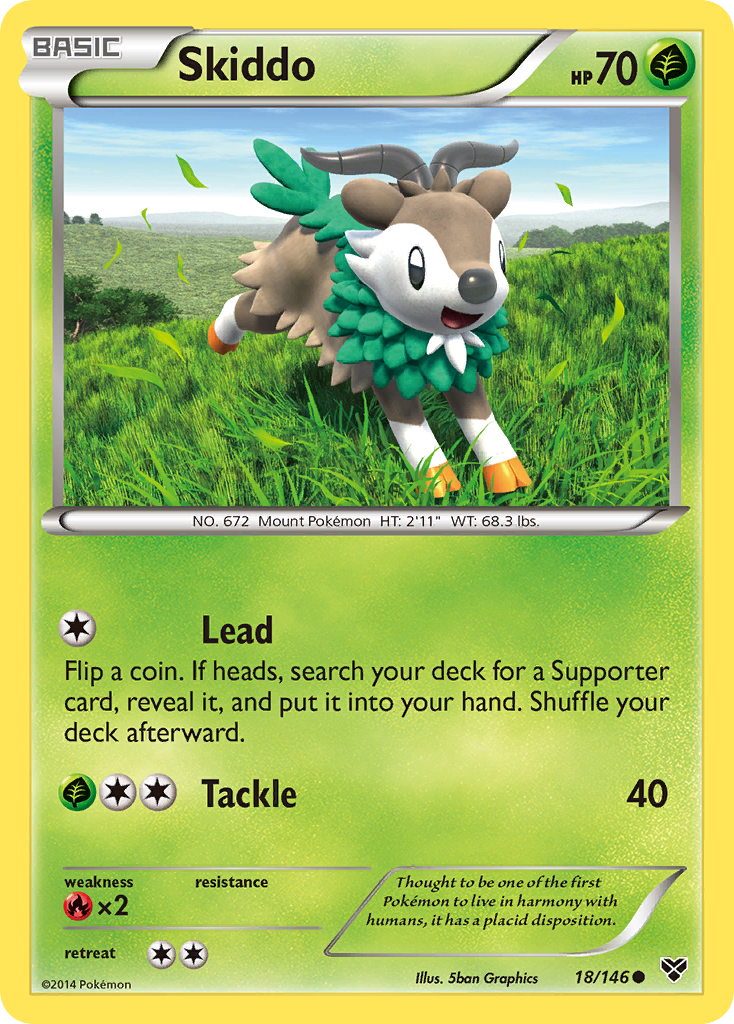 Skiddo (18/146) [XY: Base Set] | Exor Games Truro