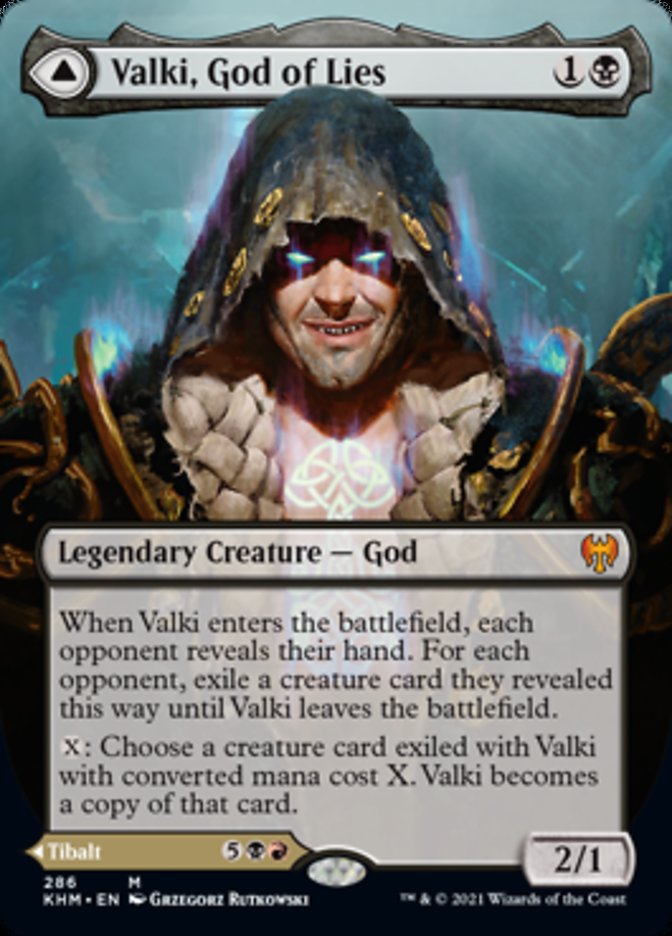 Valki, God of Lies // Tibalt, Cosmic Impostor (Borderless) [Kaldheim] | Exor Games Truro