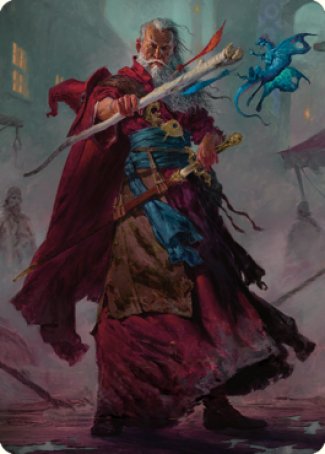 Elminster Art Card (64) [Commander Legends: Battle for Baldur's Gate Art Series] | Exor Games Truro