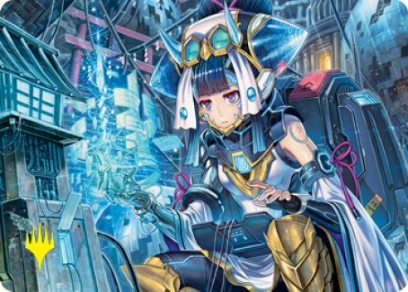 Covert Technician Art Card (Gold-Stamped Signature) [Kamigawa: Neon Dynasty Art Series] | Exor Games Truro