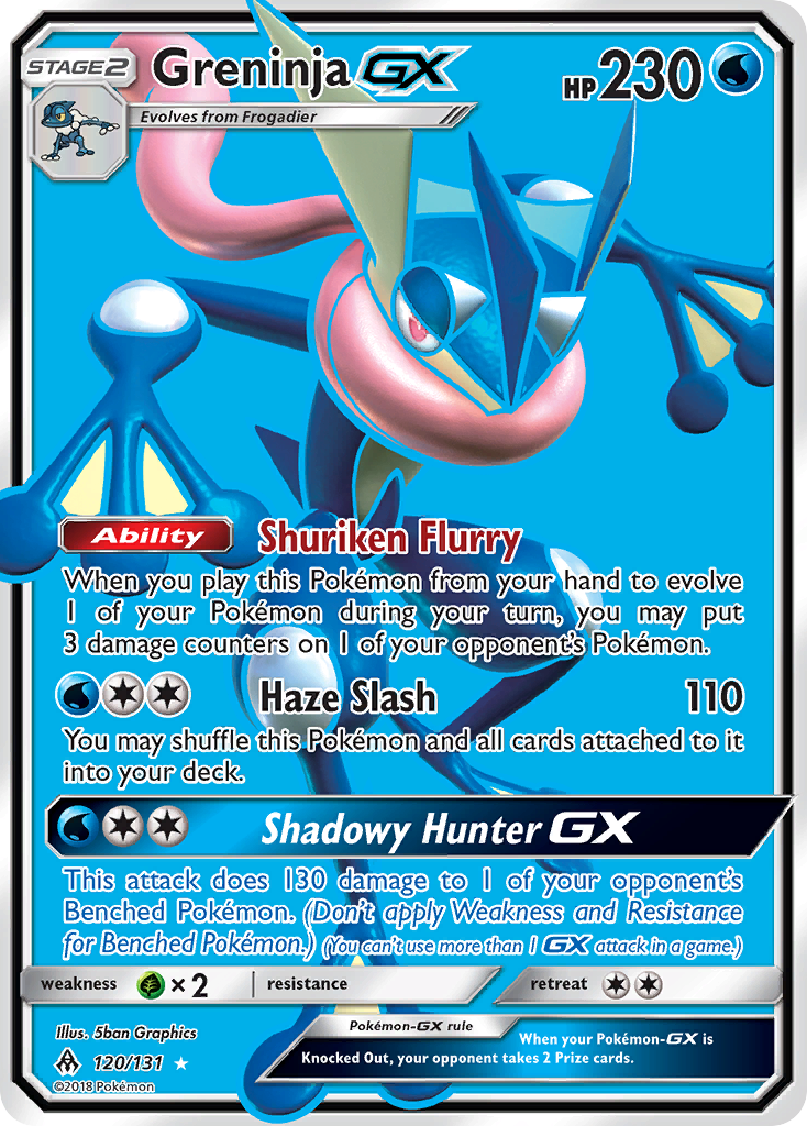 Greninja GX (120/131) [Sun & Moon: Forbidden Light] | Exor Games Truro