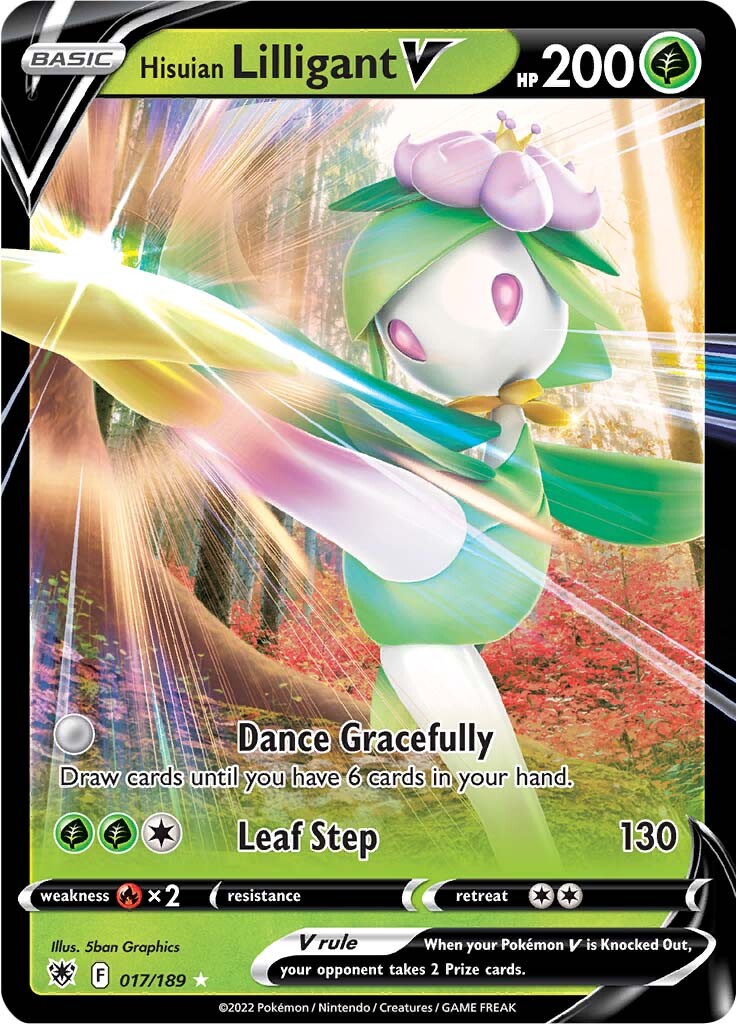 Hisuian Lilligant V (017/189) [Sword & Shield: Astral Radiance] | Exor Games Truro