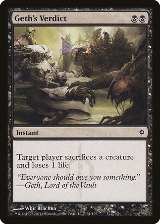Geth's Verdict [New Phyrexia] | Exor Games Truro