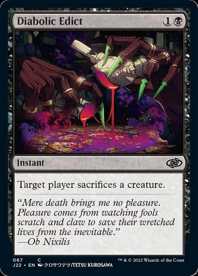 Diabolic Edict [Jumpstart 2022] | Exor Games Truro