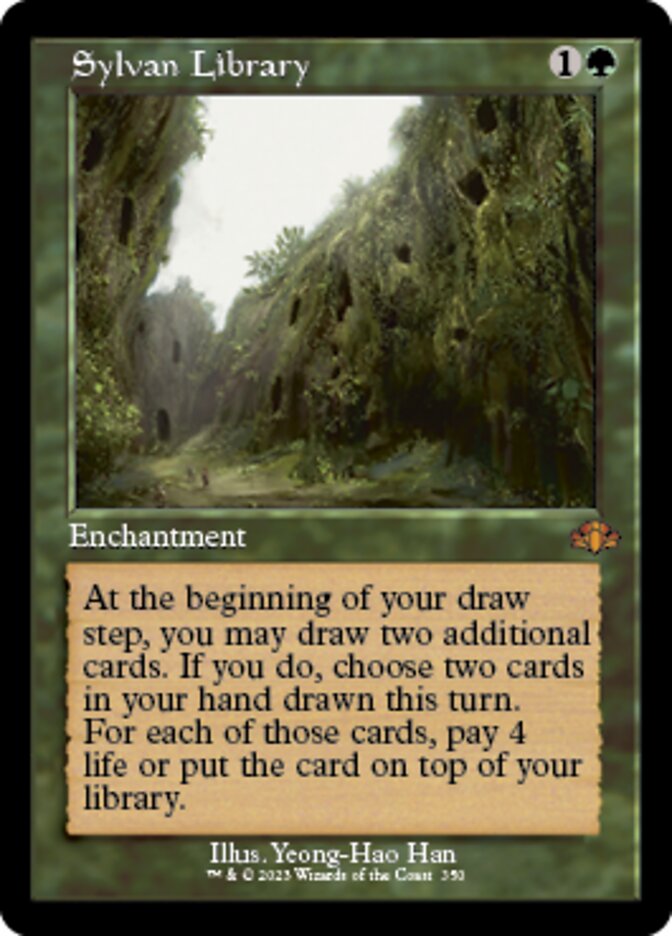 Sylvan Library (Retro) [Dominaria Remastered] | Exor Games Truro