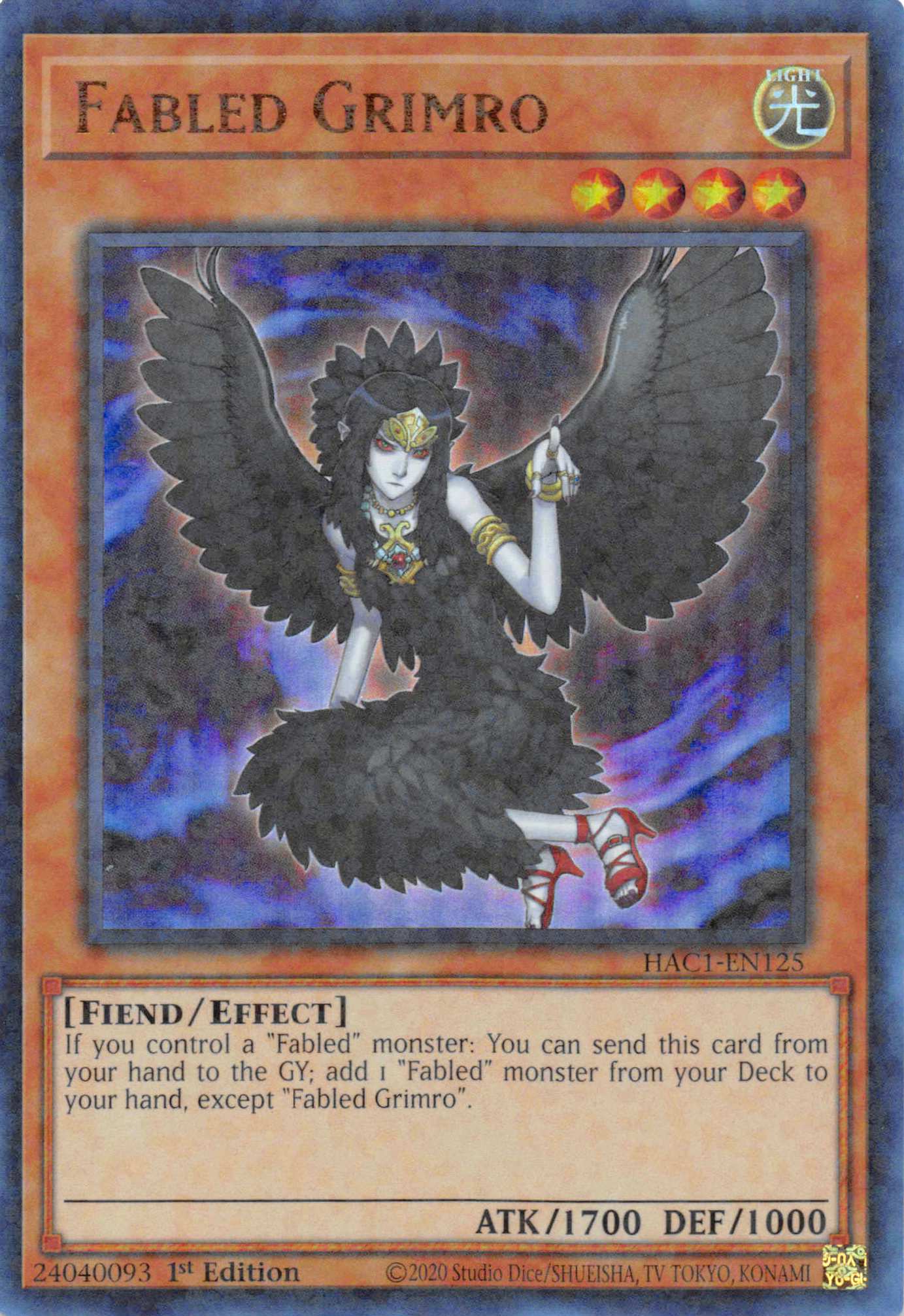 Fabled Grimro (Duel Terminal) [HAC1-EN125] Parallel Rare | Exor Games Truro