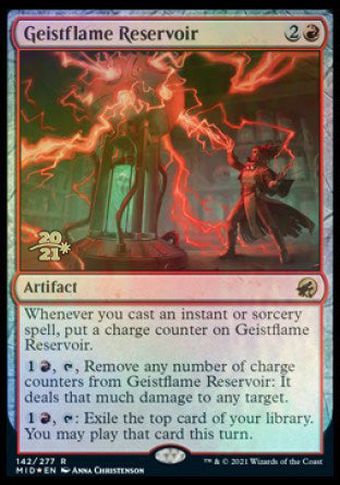 Geistflame Reservoir [Innistrad: Midnight Hunt Prerelease Promos] | Exor Games Truro