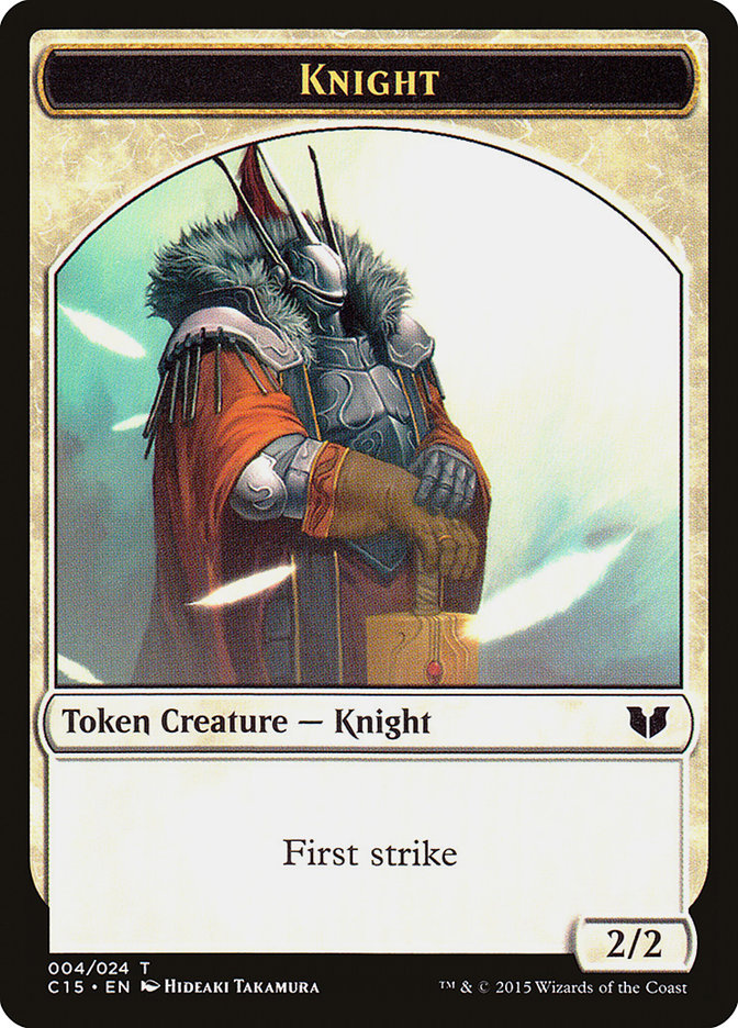 Knight Token (004/024) [Commander 2015 Tokens] | Exor Games Truro